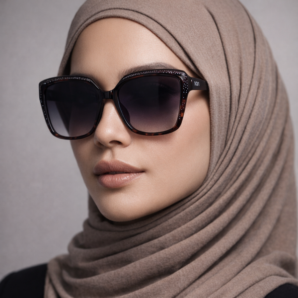 عینک آفتابی زنانه پلاریزه کائوچویی F24014